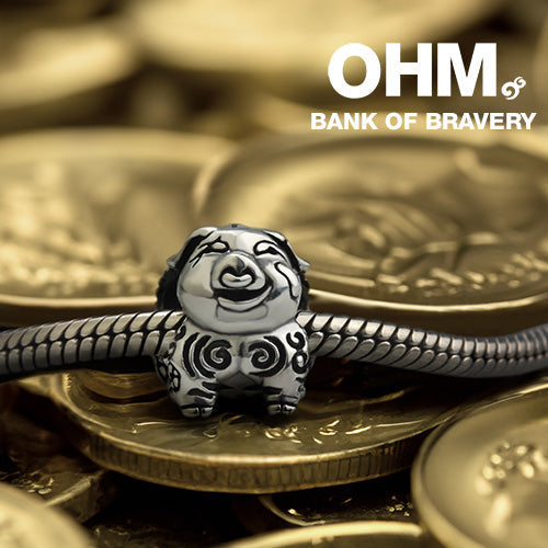OHM Beads Bank Of Bravery (GAR193 )  sterling-silver Bead The Alternative Bead