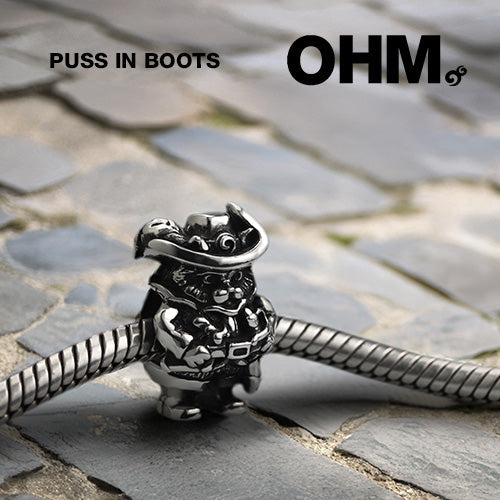 OHM Beads Puss In Boots (GAR196 )  sterling-silver Bead The Alternative Bead