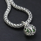 OHM Beads Immortal Juice silver; green sterling-silver; glass Dangle by The Alternative Bead. Your official OHM Beads Retailer from Germany