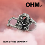 OHM Beads Year Of The Dragon-y (GAR239)  sterling-silver Bead The Alternative Bead