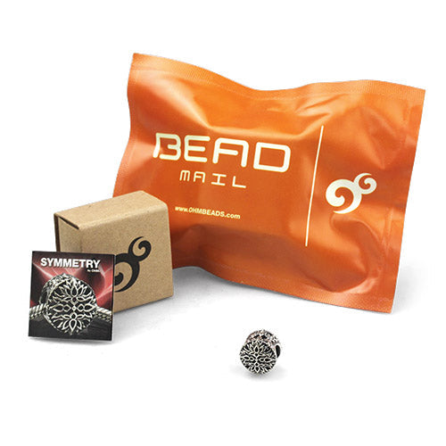 OHM Beads BEADMAIL NO. 41 Symmetry (GAR243)  sterling-silver Bead The Alternative Bead