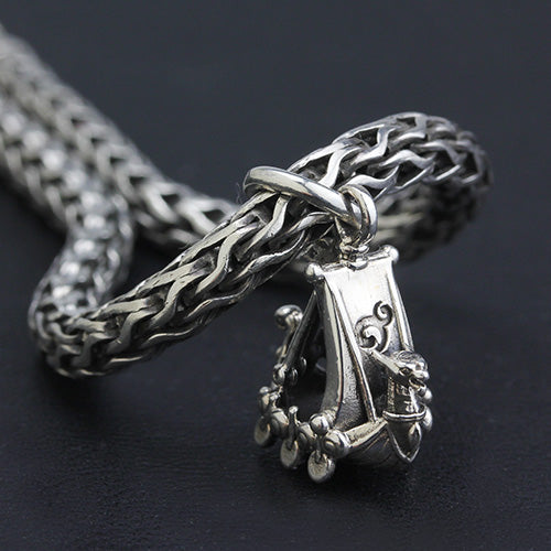 OHM Beads BEADMAIL NO. 44 Norse Longship  sterling-silver Bead The Alternative Bead