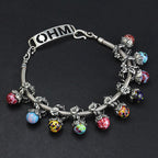 OHM Beads Hidden Flower (GAR251) silver sterling-silver; glass Dangle The Alternative Bead