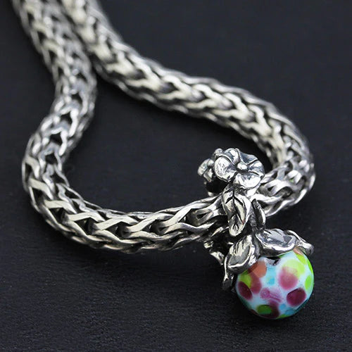 OHM Beads Hidden Flower (GAR251) silver sterling-silver; glass Dangle The Alternative Bead