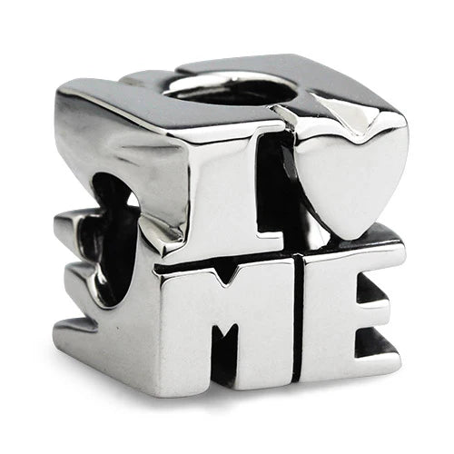 OHM Beads I (Heart) Me silver sterling-silver Bead by The Alternative Bead. Your official OHM Beads Retailer from Germany
