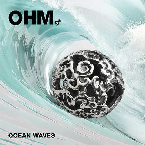 OHM Beads BEADMAIL NO. 45 Ocean Waves  glass Bead by The Alternative Bead. Your official OHM Beads Retailer from Germany