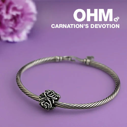 OHM Beads Carnation’s Devotion silver sterling-silver Bead by The Alternative Bead. Your official OHM Beads Retailer from Germany