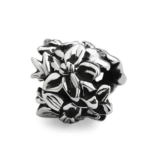 OHM Beads Delphinium’s Sky silver sterling-silver Bead by The Alternative Bead. Your official OHM Beads Retailer from Germany