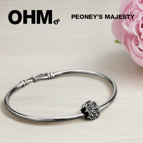 OHM Beads Peony’s Majesty silver sterling-silver Bead by The Alternative Bead. Your official OHM Beads Retailer from Germany