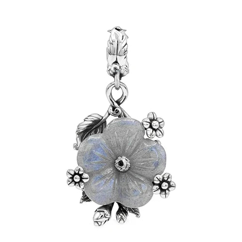 OHM Beads Never Forget silver; white sterling-silver; natural-stone Dangle by The Alternative Bead. Your official OHM Beads Retailer from Germany