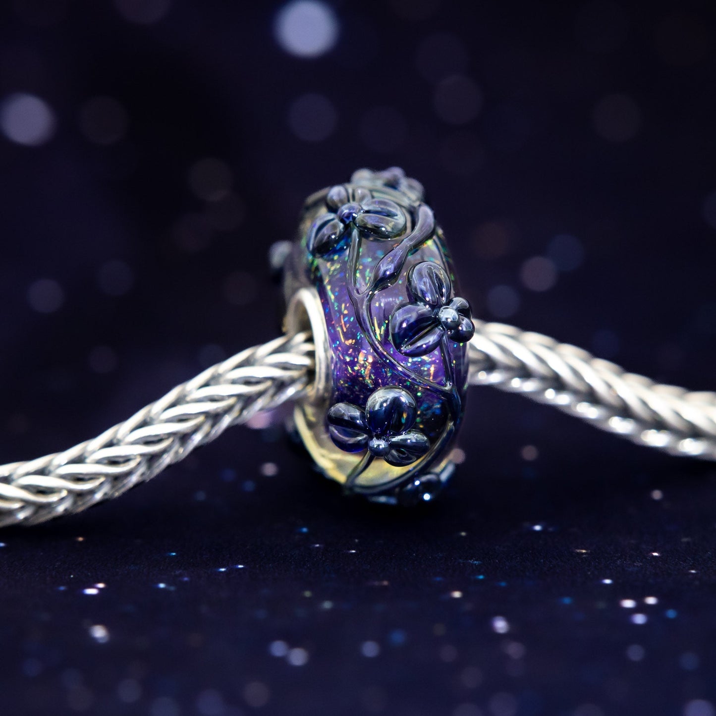  Elfbeads Galaxy Flowertwig Charm by The Alternative Bead 