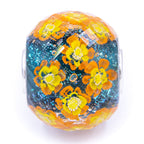 Elfbeads Galaxy Garden World Fractal blue; yellow glass Bead by The Alternative Bead. Your official Elfbeads Retailer from Germany