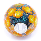 Elfbeads Galaxy Garden World Fractal blue; yellow glass Bead by The Alternative Bead. Your official Elfbeads Retailer from Germany
