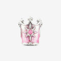 Praan Galinda Crown Charm silver; pink sterling-silver Bead by The Alternative Bead. Your official Praan Retailer from Germany