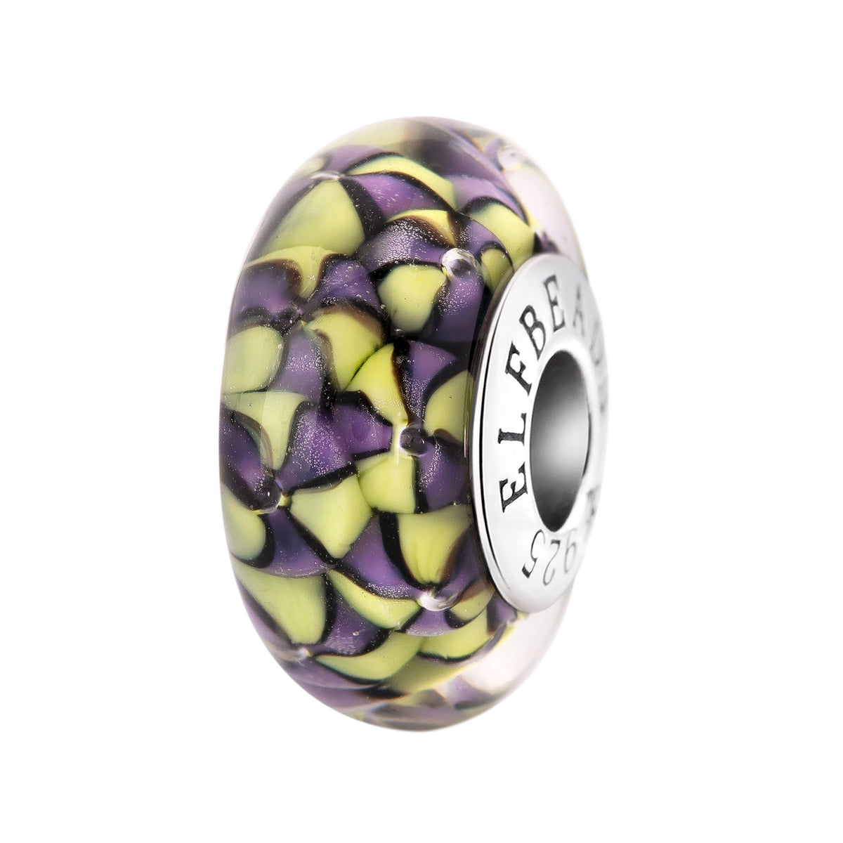 Elfbeads Ghost Anatomy purple; glow-in-the-dark glass Bead by The Alternative Bead. Your official Elfbeads Retailer from Germany