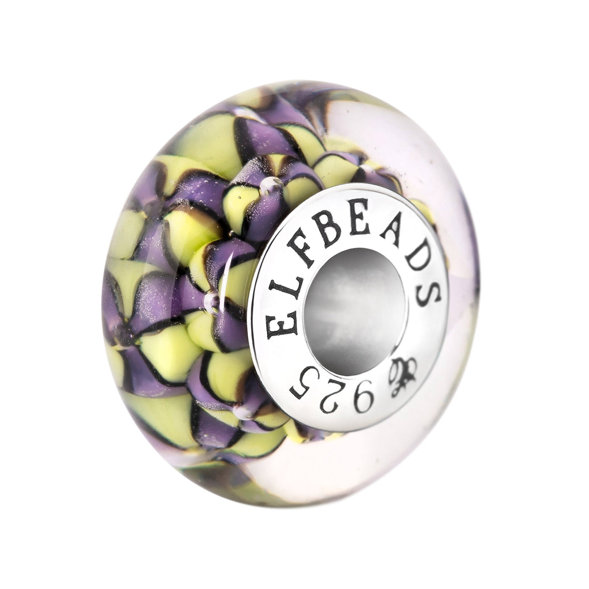 Elfbeads Ghost Anatomy purple; glow-in-the-dark glass Bead by The Alternative Bead. Your official Elfbeads Retailer from Germany