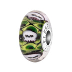 Elfbeads Ghostlight Skulls green glass Bead by The Alternative Bead. Your official Elfbeads Retailer from Germany