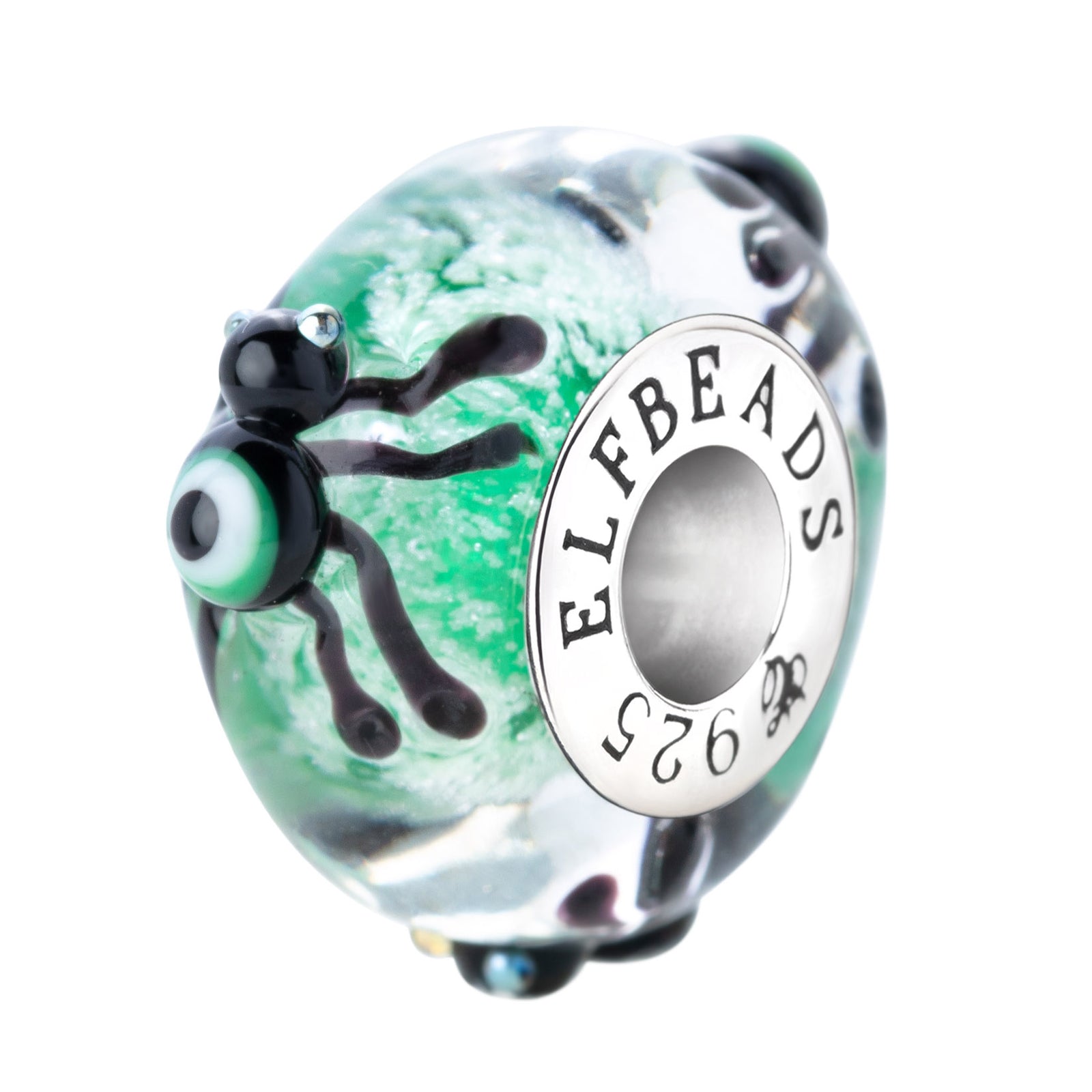 Elfbeads Ghostly Watcher Starlight  glass Bead by The Alternative Bead. Your official Elfbeads Retailer from Germany