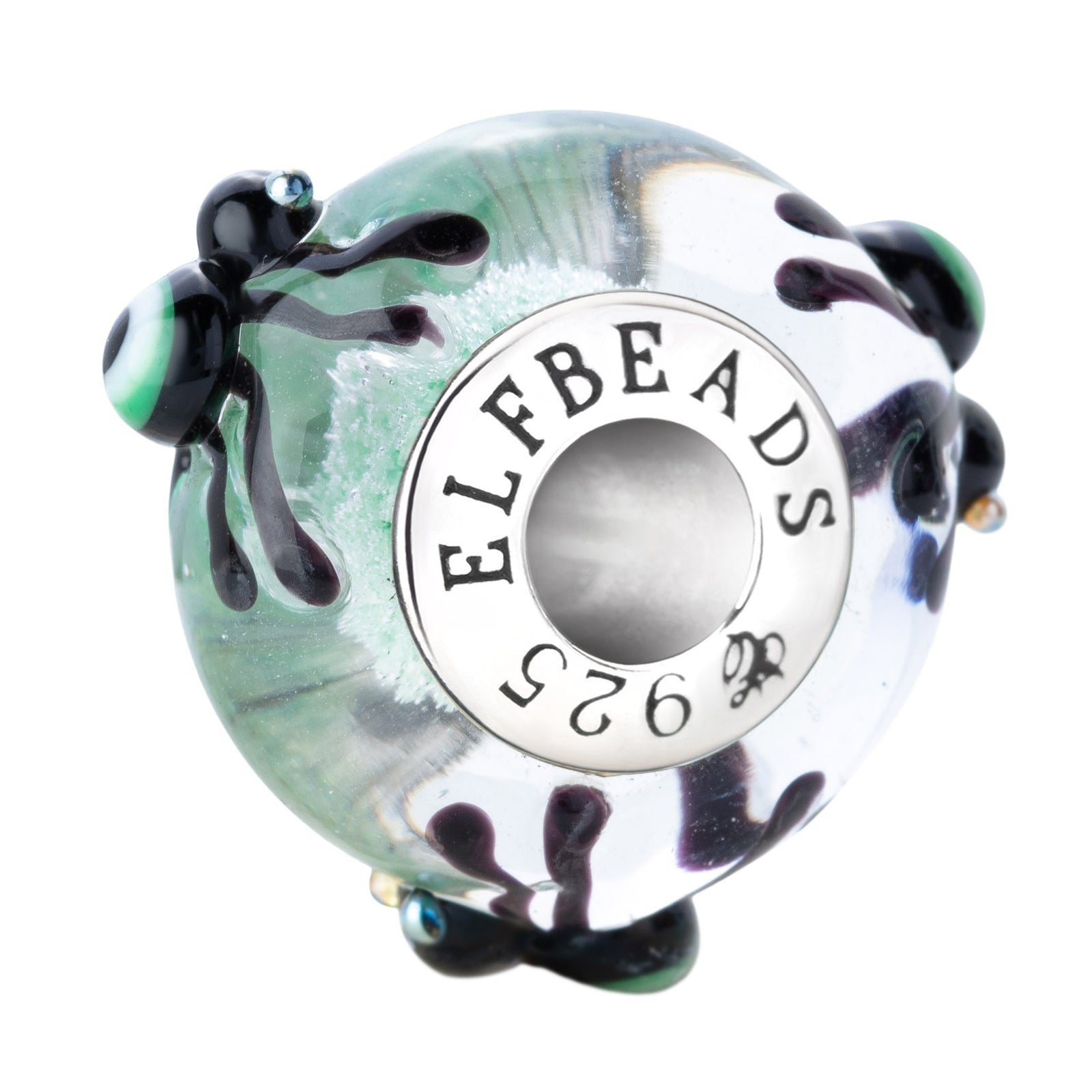 Elfbeads Ghostly Watcher Starlight  glass Bead by The Alternative Bead. Your official Elfbeads Retailer from Germany