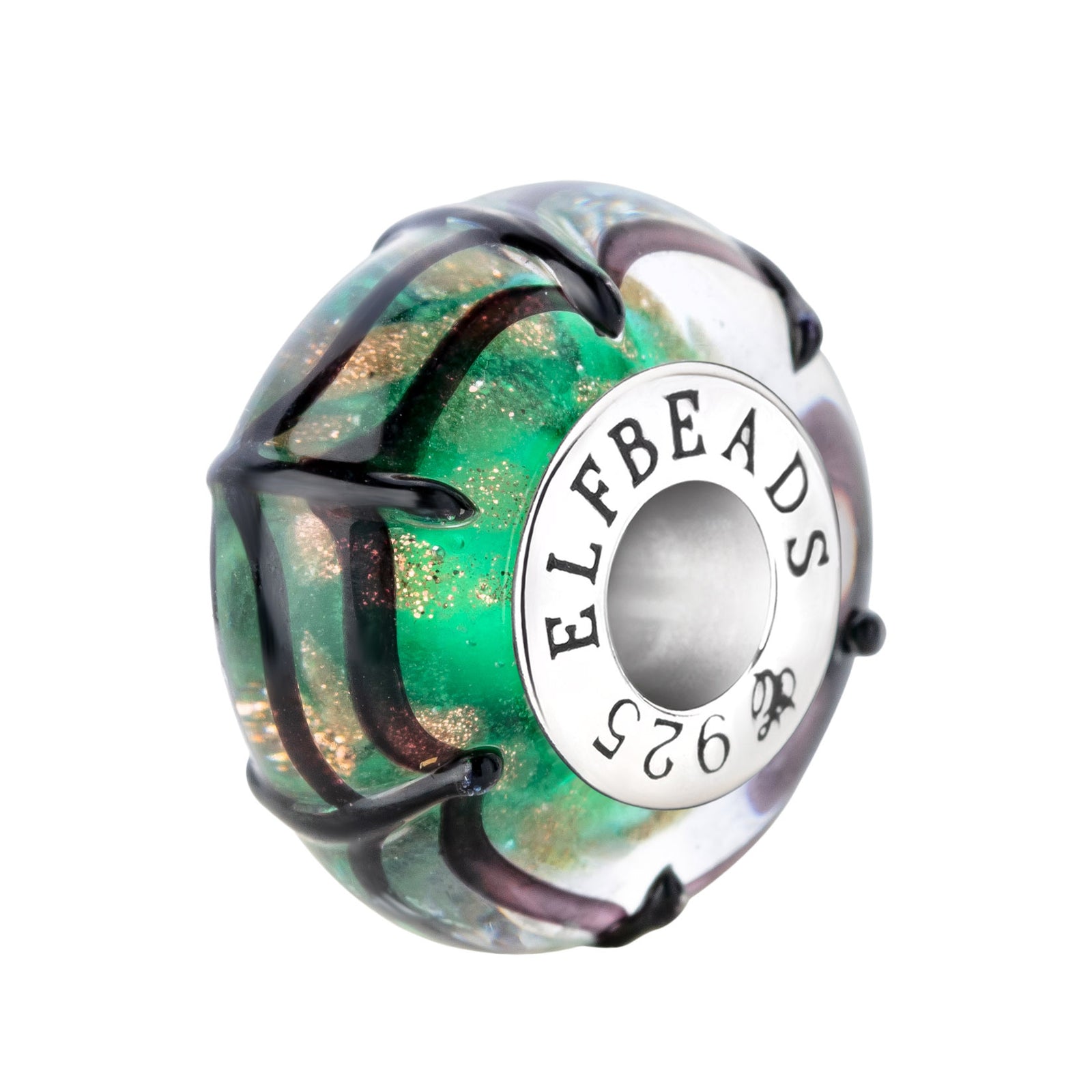 Elfbeads Ghostly Web Melody  glass Bead by The Alternative Bead. Your official Elfbeads Retailer from Germany