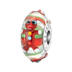 Elfbeads Gingerman Wonderland silver; red glass Bead by The Alternative Bead. Your official Elfbeads Retailer from Germany