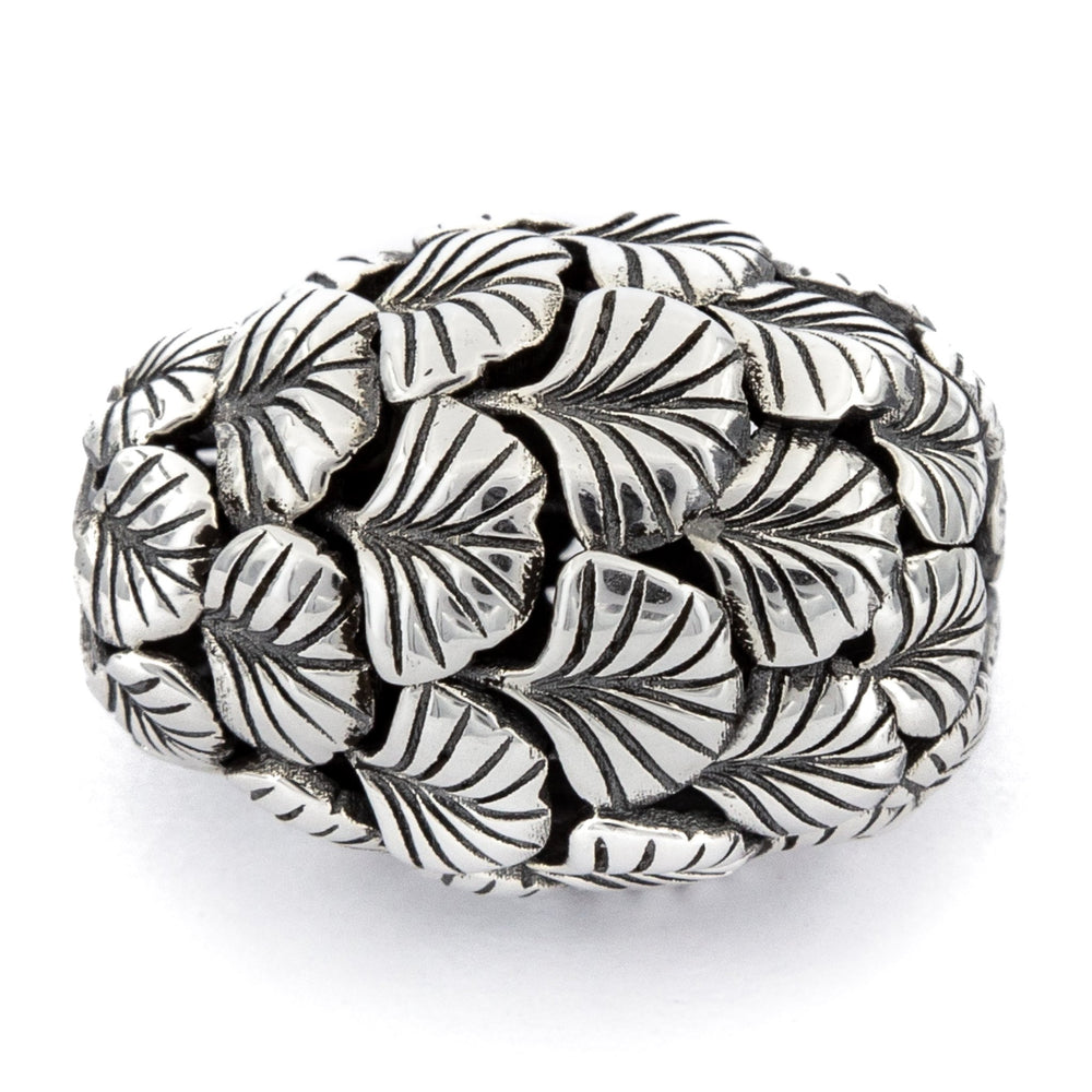 Elfbeads Ginkgo Barrel silver sterling-silver Bead by The Alternative Bead. Your official Elfbeads Retailer from Germany