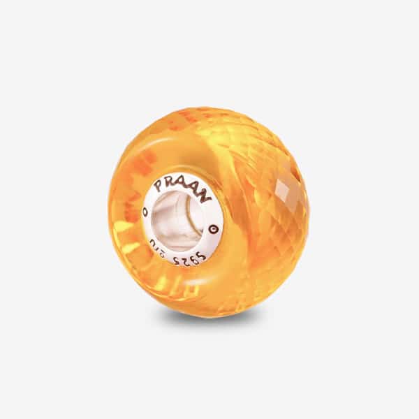 Praan Gold Fusion Crystal Charm silver sterling-silver Bead by The Alternative Bead. Your official Praan Retailer from Germany