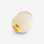 Praan Gold Reminder Heart white mother-of-pearl Bead by The Alternative Bead. Your official Praan Retailer from Germany