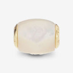 Praan Gold Reminder Heart white mother-of-pearl Bead by The Alternative Bead. Your official Praan Retailer from Germany