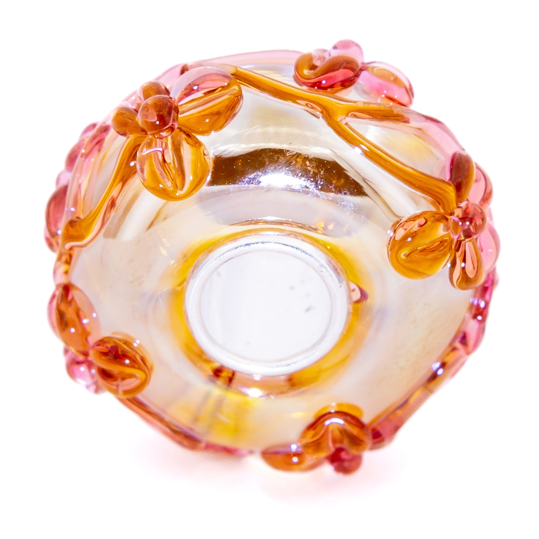 Elfbeads Gold Oil Light Mauve Flowertwig gold; pink glass Bead by The Alternative Bead. Your official Elfbeads Retailer from Germany