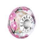 Elfbeads Golden Sakura Breeze silver glass Bead by The Alternative Bead. Your official Elfbeads Retailer from Germany
