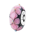 Elfbeads Graceful Tripetual pink; black glass Bead by The Alternative Bead. Your official Elfbeads Retailer from Germany