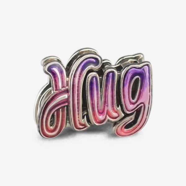 Praan Gradient Shaded Hug Charm silver; pink sterling-silver; enamel Bead by The Alternative Bead. Your official Praan Retailer from Germany
