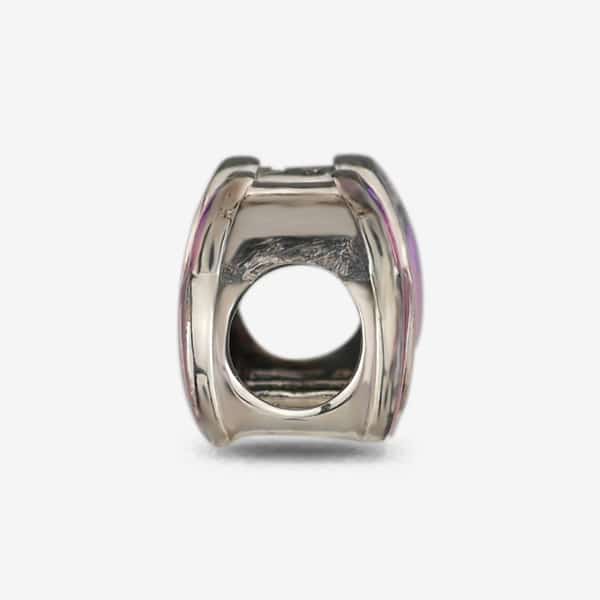 Praan Gradient Shaded Hug Charm silver; pink sterling-silver; enamel Bead by The Alternative Bead. Your official Praan Retailer from Germany