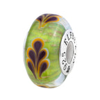 Elfbeads Grass Carpet Leaves Golddust  glass Bead by The Alternative Bead. Your official Elfbeads Retailer from Germany