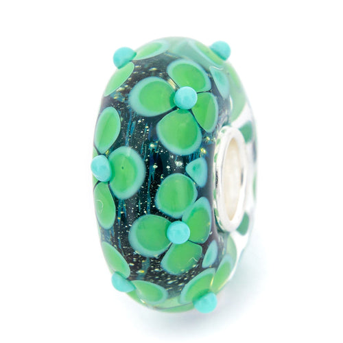 Elfbeads Grass Fantasy Flowerfield green glass Bead by The Alternative Bead. Your official Elfbeads Retailer from Germany