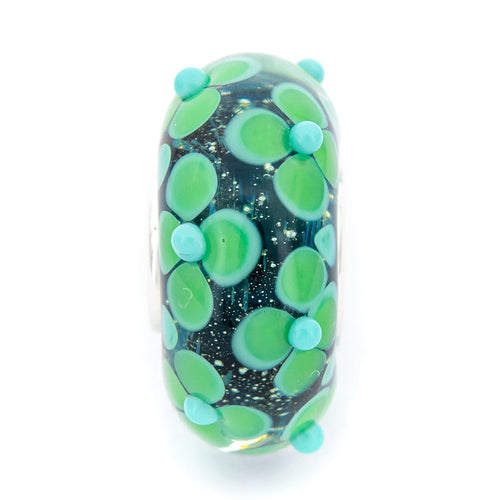 Elfbeads Grass Fantasy Flowerfield green glass Bead by The Alternative Bead. Your official Elfbeads Retailer from Germany
