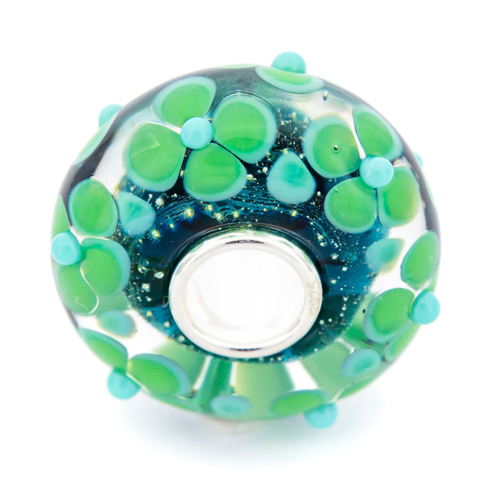 Elfbeads Grass Fantasy Flowerfield green glass Bead by The Alternative Bead. Your official Elfbeads Retailer from Germany