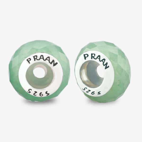 Praan Green Aventurine Stopper Charms green natural-stone Stopper by The Alternative Bead. Your official Praan Retailer from Germany
