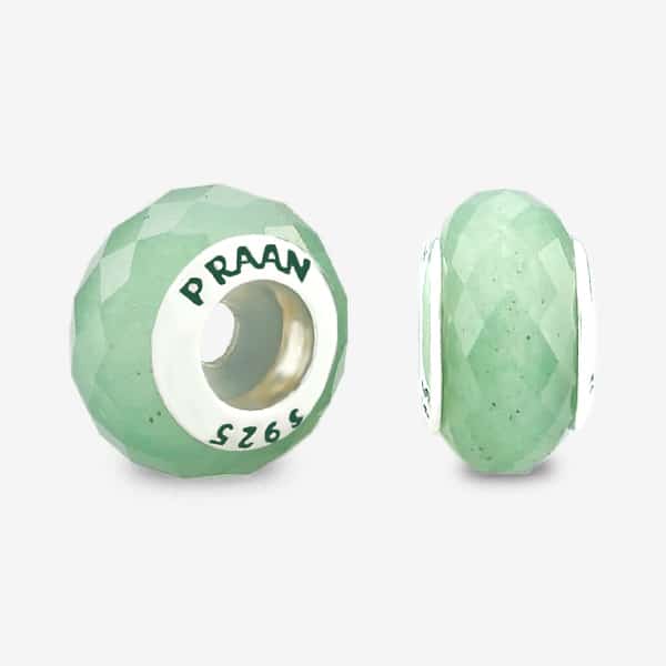 Praan Green Aventurine Stopper Charms green natural-stone Stopper by The Alternative Bead. Your official Praan Retailer from Germany