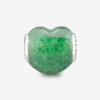 Praan Green Aventurine Heart Charm green natural-stone Bead by The Alternative Bead. Your official Praan Retailer from Germany
