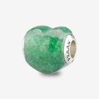 Praan Green Aventurine Heart Charm green natural-stone Bead by The Alternative Bead. Your official Praan Retailer from Germany