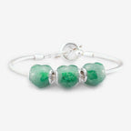 Praan Green Aventurine Heart Charm green natural-stone Bead by The Alternative Bead. Your official Praan Retailer from Germany