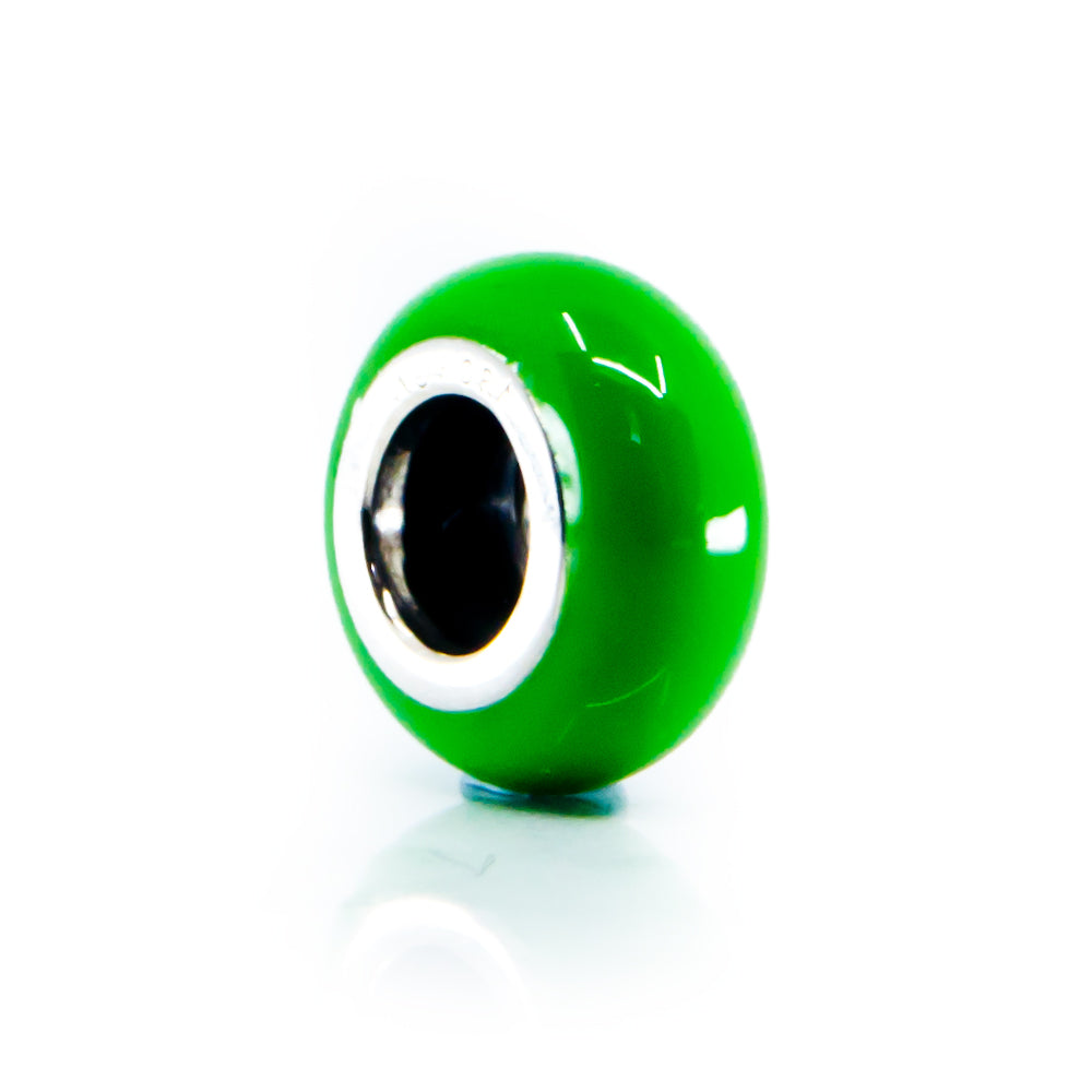Aurora Charm Green Universal Enamel Stopper green sterling-silver; enamel Stopper by The Alternative Bead. Your official Aurora Charm Retailer from Germany