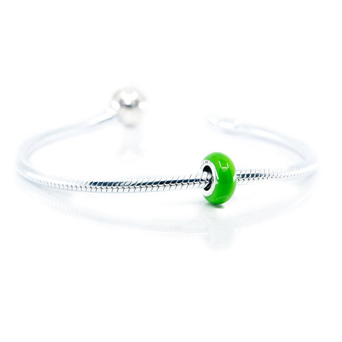 Aurora Charm Green Universal Enamel Stopper green sterling-silver; enamel Stopper by The Alternative Bead. Your official Aurora Charm Retailer from Germany