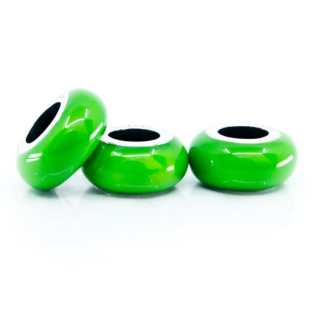 Aurora Charm Green Universal Enamel Stopper green sterling-silver; enamel Stopper by The Alternative Bead. Your official Aurora Charm Retailer from Germany