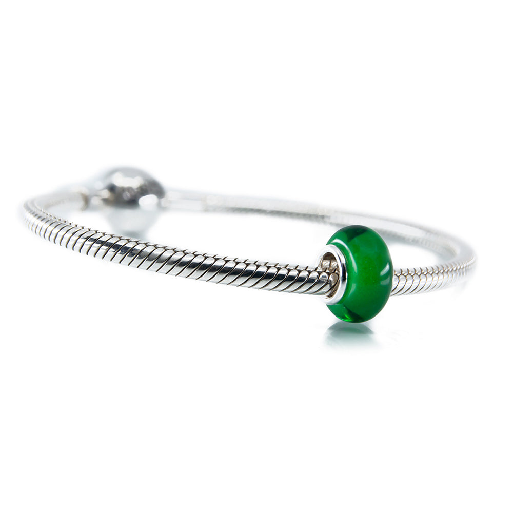 Aurora Charm Deep Green Glass Spacer green glass Spacer by The Alternative Bead. Your official Aurora Charm Retailer from Germany