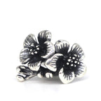 VIP-CHARMS 2 Flowers Charm Bead silver sterling-silver Spacer by The Alternative Bead. Your official VIP-CHARMS Retailer from Germany