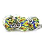 VIP-CHARMS Fire Flame Charm Bead 1 pcs blue; orange glass Bead by The Alternative Bead. Your official VIP-CHARMS Retailer from Germany