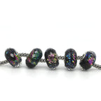 VIP-CHARMS Colorful Faceted Foil Charm 1pcs black; multicolor  Bead by The Alternative Bead. Your official VIP-CHARMS Retailer from Germany